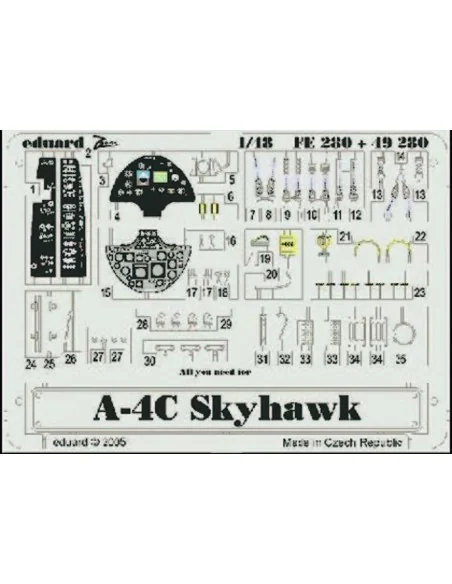A-4C Skyhawk, 1/48 - Eduard Accessories FE280