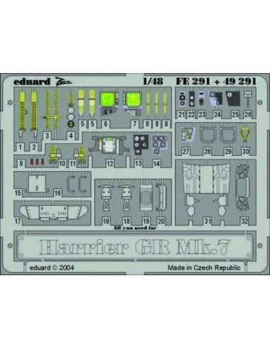 [NO_DESC] Harrier GR Mk.7, 1/48 - Eduard Accessories FE291