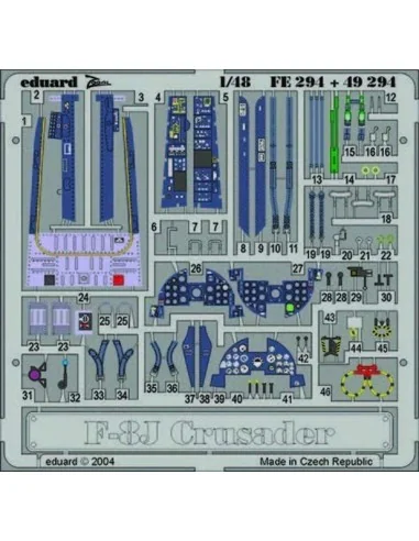 F-8J Crusader, 1/48 - Eduard Accessories FE294