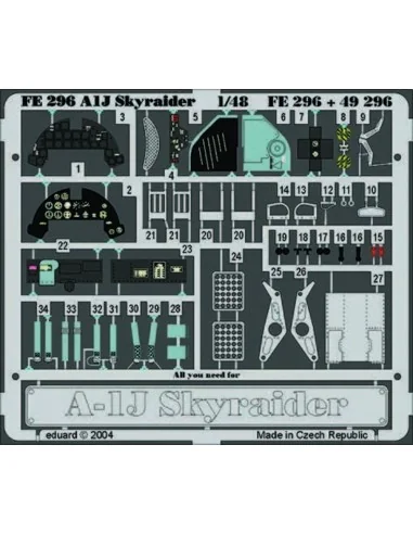 A-1J Skyraider, 1/48 - Eduard Accessories FE296