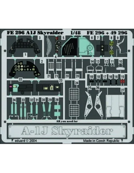 A-1J Skyraider, 1/48 - Eduard Accessories FE296