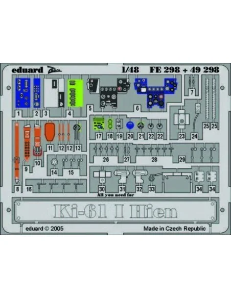 Ki-61 l Hien, 1/48 - Eduard Accessories FE298
