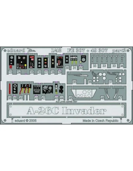 A-26C Invader interior FE307, 1/48 - Eduard Accessories FE307