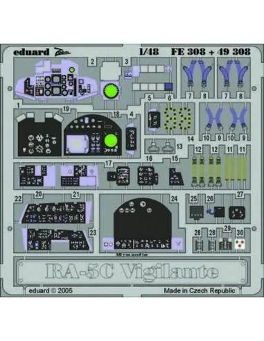 [NO_DESC] RA-5C Vigilante FE308, 1/48 - Eduard Accessories FE308
