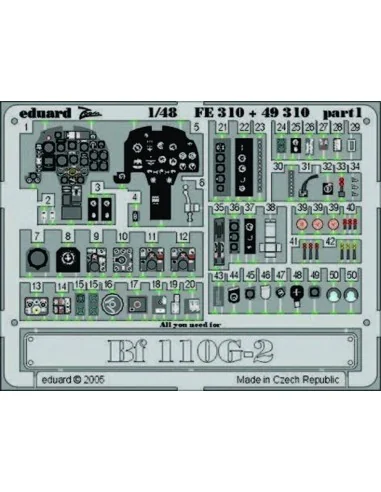 Bf 110G-2 für Revell/Monogram, 1/48 - Eduard Accessories FE310