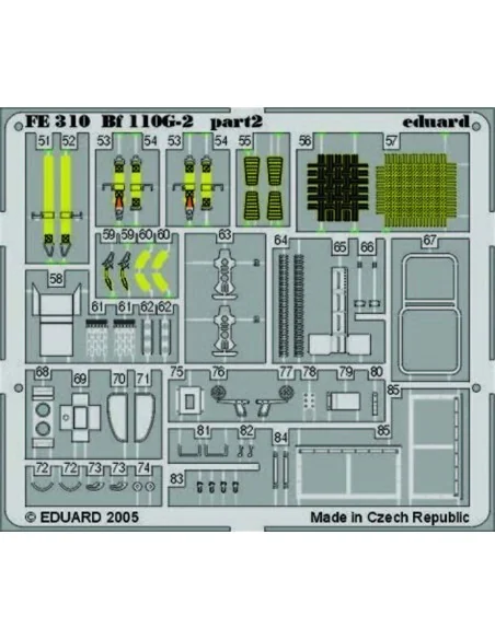 Bf 110G-2 für Revell/Monogram, 1/48 - Eduard Accessories FE310