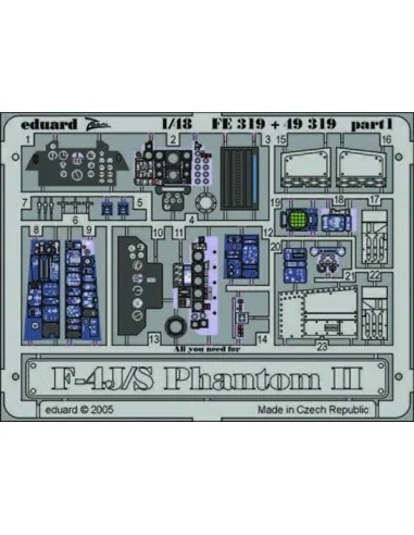 F-4J/S Phantom II, 1/48 - Eduard Accessories FE319