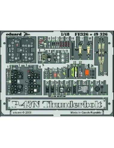 P-47N Thunderbolt Für Academy Bausatz, 1/48 - Eduard Accessories FE326