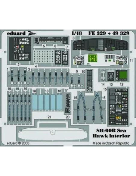 SH-60B Sea Hawk interior, 1/48 - Eduard Accessories FE329