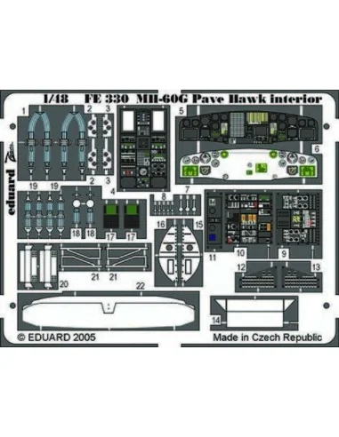 MH-60G Pave Hawk interior, 1/48 - Eduard Accessories FE330