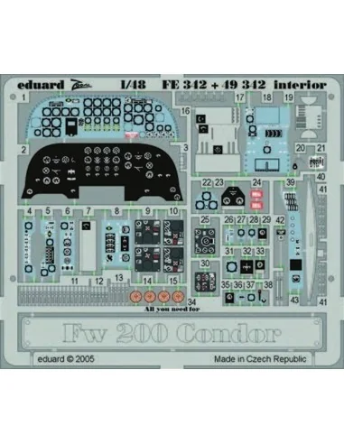 Fw 200 Condor interior, 1/48 - Eduard Accessories FE342