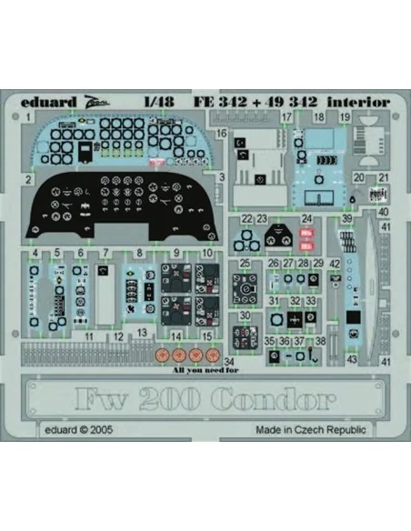 Fw 200 Condor interior, 1/48 - Eduard Accessories FE342