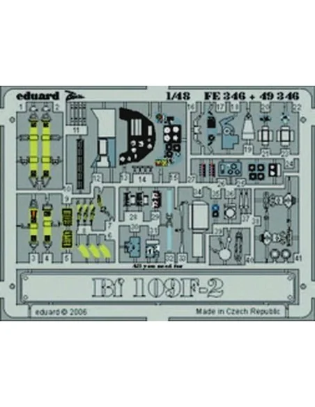 Bf 109F-2 für ICM Bausatz, 1/48 - Eduard Accessories FE346