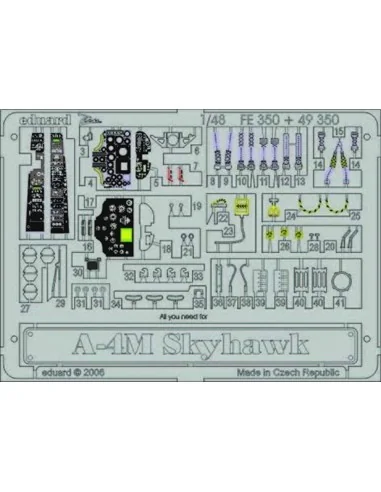 A-4M Skyhawk für Hasegawa Bausatz, 1/48 - Eduard Accessories FE350