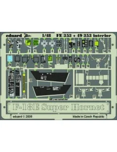 F-18E Super Hornet interior Für Hasegawa Bausatz., 1/48 - Eduard Ac...
