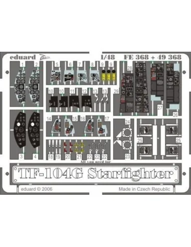 TF-104G Starfighter für Hasegawa Bausatz, 1/48 - Eduard Accessories...