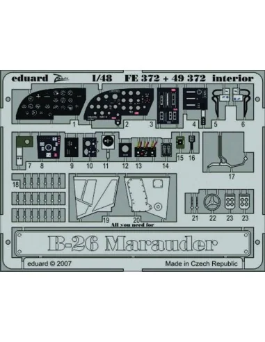 B-26 Marauder interior Revell/Monogram, 1/48 - Eduard Accessories F...