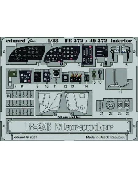 B-26 Marauder interior Revell/Monogram, 1/48 - Eduard Accessories F...