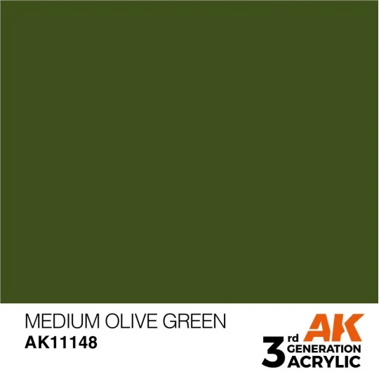 Medium Olive Green 17ml - AK Interactive AK11148