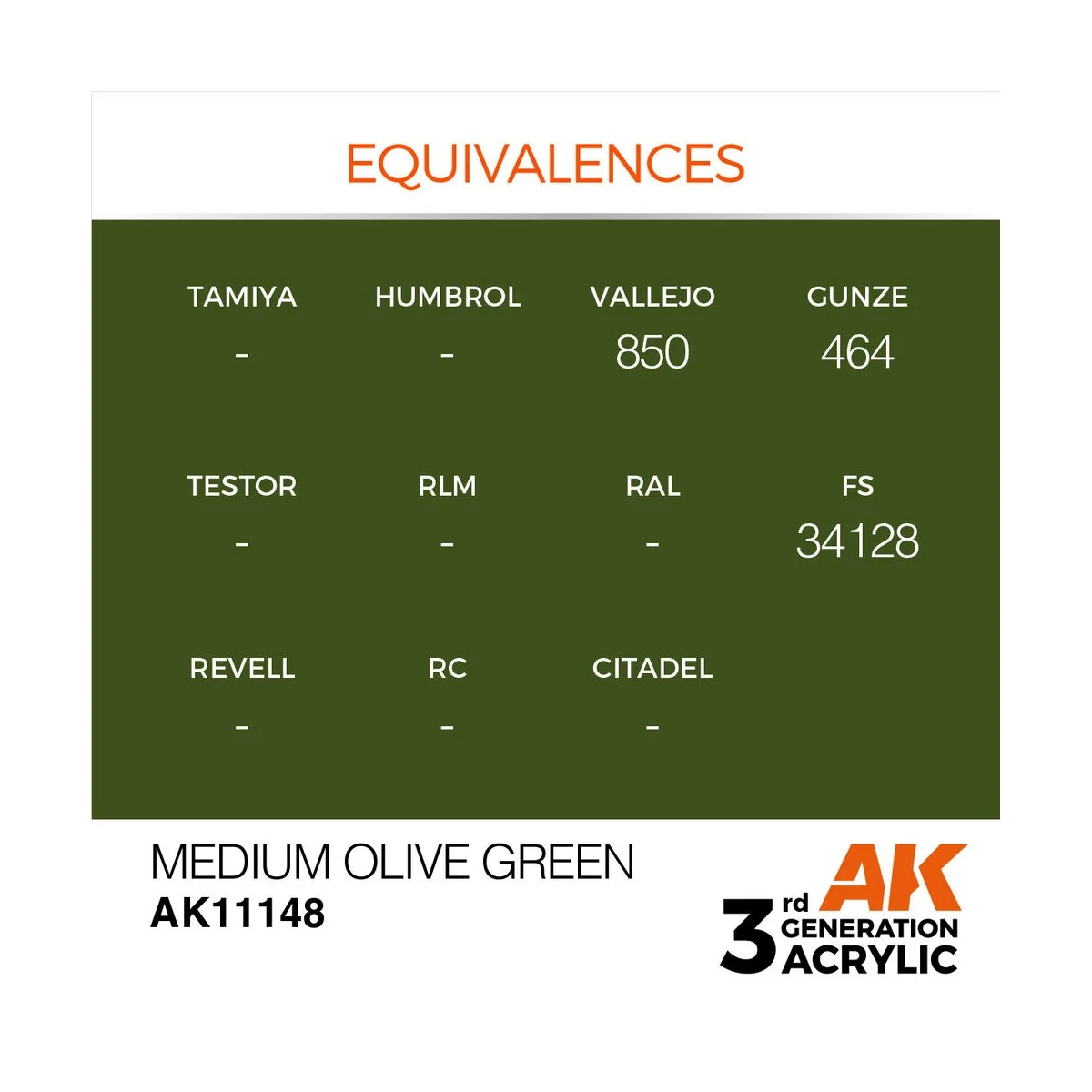 Medium Olive Green 17ml - AK Interactive AK11148