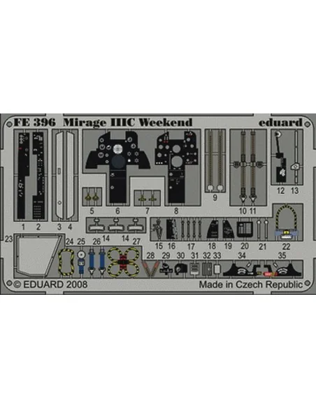 Mirage IIIC Weekend für Eduard Bausatz, 1/48 - Eduard Accessories F...