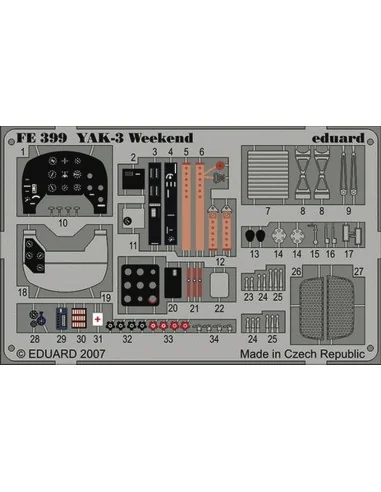 Yak-3 Weekend für Eduard Bausatz, 1/48 - Eduard Accessories FE399