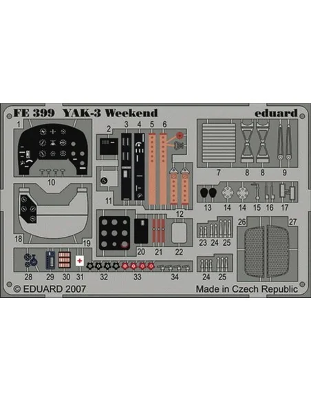 Yak-3 Weekend für Eduard Bausatz, 1/48 - Eduard Accessories FE399