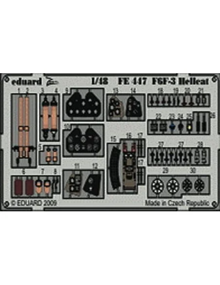 F6F-3 WEEKEND für Eduard Bausatz, 1/48 - Eduard Accessories FE447