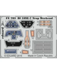 Bf 109E-7 Trop Weekend for Eduard, 1/48 - Eduard Accessories FE703