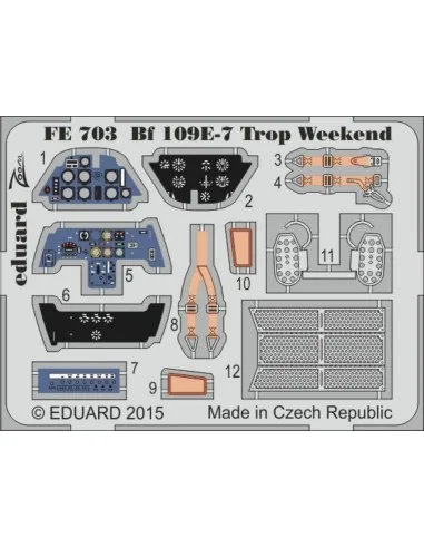 [NO_DESC] Bf 109E-7 Trop Weekend for Eduard, 1/48 - Eduard Accessor...