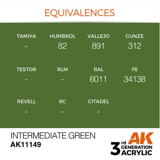 Intermediate Green 17ml - AK Interactive AK11149