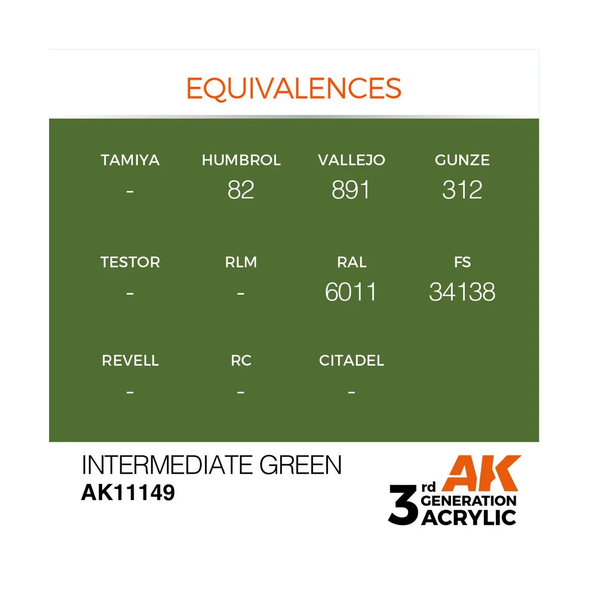 Intermediate Green 17ml - AK Interactive AK11149