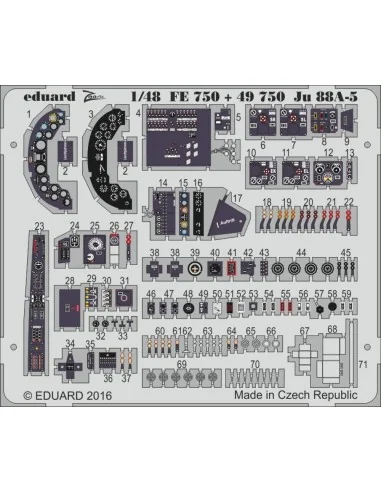 Ju 88A-5 for ICM, 1/48 - Eduard Accessories FE750