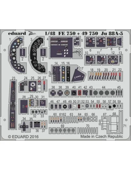 Ju 88A-5 for ICM, 1/48 - Eduard Accessories FE750