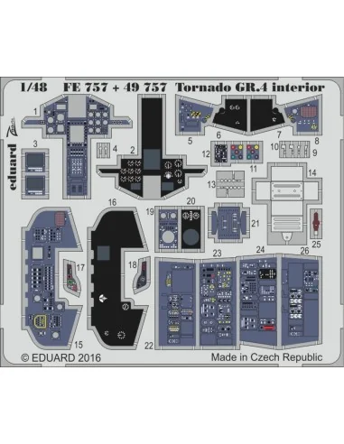 Tornado GR.4 interior for Revell, 1/48 - Eduard Accessories FE757