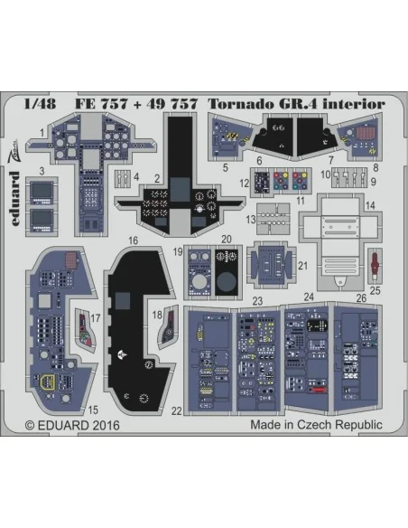 Tornado GR.4 interior for Revell, 1/48 - Eduard Accessories FE757