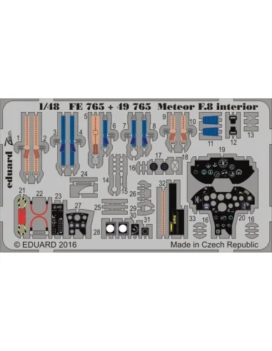[NO_DESC] Meteor F.8 for Airfix, 1/48 - Eduard Accessories FE765