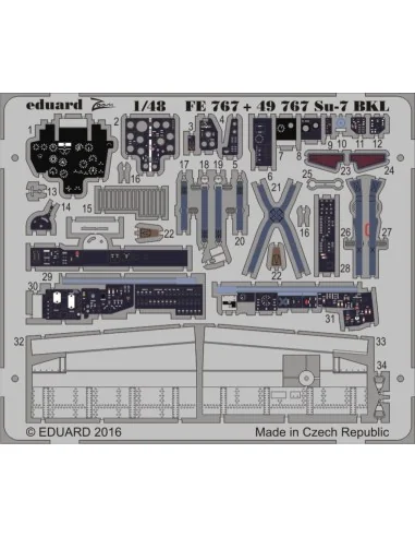 [NO_DESC] Su-7 for SMER, 1/48 - Eduard Accessories FE767