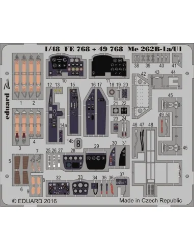 Me 262B-1a/U1, 1/48 - Eduard Accessories FE768
