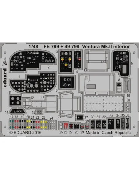 [NO_DESC] Ventura Mk.II for Revell, 1/48 - Eduard Accessories FE799