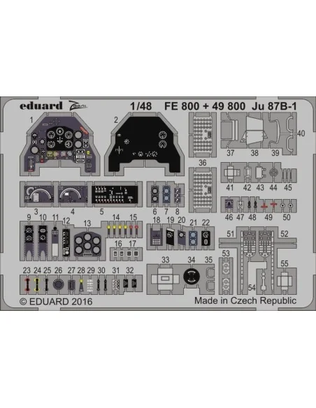 [NO_DESC] Ju 87B-1 for Airfix, 1/48 - Eduard Accessories FE800