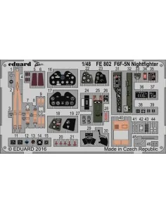 F6F-5N Nightfighter for Eduard, 1/48 - Eduard Accessories FE802