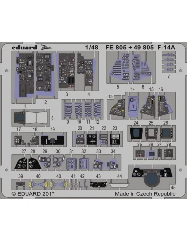 F-14A for Tamiya, 1/48 - Eduard Accessories FE805