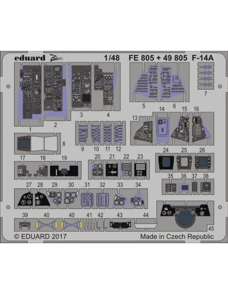 F-14A for Tamiya, 1/48 - Eduard Accessories FE805