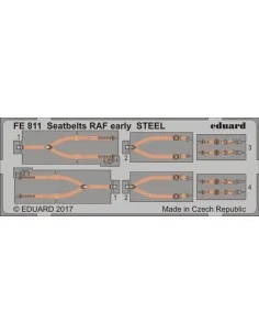 Seatbelts RAF early STEEL, 1/48 - Eduard Accessories FE811
