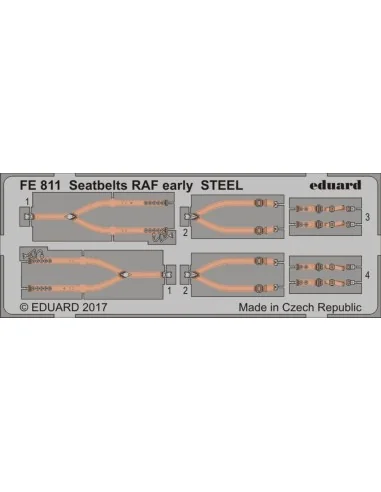 [NO_DESC] Seatbelts RAF early STEEL, 1/48 - Eduard Accessories FE811