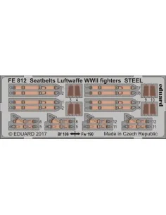 Seatbelts Luftwaffe WWII fighters STEEL, 1/48 - Eduard Accessories ...