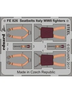 Seatbelts Italy WWII fighters STEEL, 1/48 - Eduard Accessories FE826