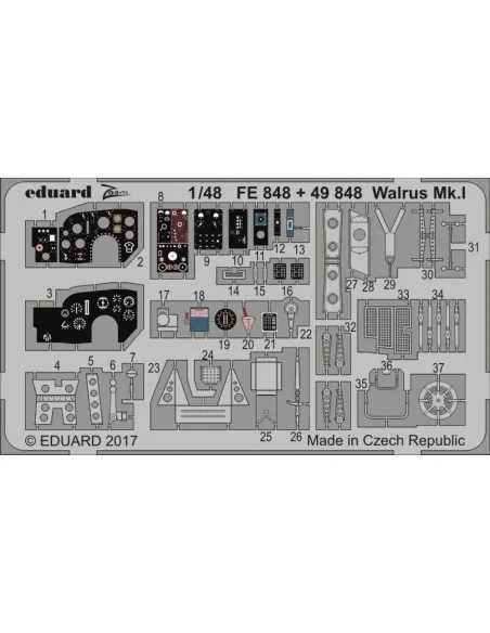 Walrus Mk.I for Airfix, 1/48 - Eduard Accessories FE848