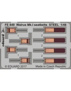 [NO_DESC] Walrus Mk.I seatbelts STEEL for Airfix, 1/48 - Eduard Acc...